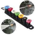 thumbnail image 2 of Hyasfey 1 Set Pressure Washer Tips with Nozzle Holder Pressure Washer Nozzle Quick Change 1/4 Inch Quick Connect 4000 PSI Over Spray Nozzle High Power Washer Nozzle Tip, 2 of 7