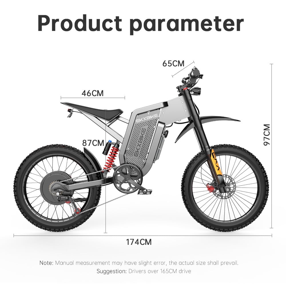 45Mph EKX X21 Max Electric Bike for Adul,60V30AH LG Battery 6000W(Peak)Motors,19 inch off road Fat Tire electric motorcycle Full Suspension Full Hydraulic Brake UL2849