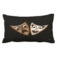 thumbnail image 1 of RYLABLUE Tragedy Comedy Throw Pillow Covers Cushion Cover Case 20X30 Inches Pillowcases Two Side, 1 of 1