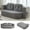 Gray, variant on GNIXUU 78.7" W Boneless Cloud Loveseat Sofa, 2 in 1 Convertible Floor Folding Couch Bed Furniture, No Assembly Compressed Comfty Foam Lounge Sleeper for Apartment Office Bedroom Living Room