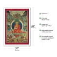 thumbnail image 2 of Buddha Shakyamuni and The Miracles at Shravasti - Vintage Tibetan Thangka Buddhist Painting - Tibet, 13th Century - Fine Art Matte Paper Print (Unframed) 30x44in, 2 of 4