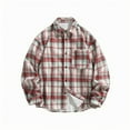 thumbnail image 1 of Blusa y camisa de manga larga con cuello vuelto para hombre Return to The Ancients, blusa de poliéster con solapa y botones en los bolsillos., 1 of 3