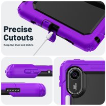 XYX For Xiaomi Redmi Pad 2 Case 11 inch, 3in1 Heavy Duty Shockproof Tablet Case with Stand, Shoulder Strap, Red