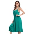 thumbnail image 3 of Beautyin Women Long Nightgown Wide Strap Sleepwear Relaxed Fit, 3 of 6