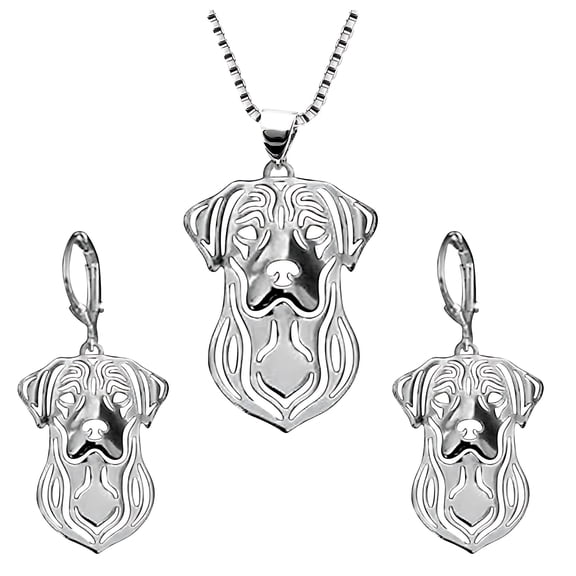 Labrador Retriever Lab Dog Necklace Sterling Silver Womens Ginger Lyne Collection
