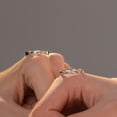 thumbnail image 4 of Couple Rings for Women and Men Geometric Rings Adjustable Opening Matching Rings High Quality Copper Wedding Rings Electroplated Rings Fashion Jewelry, 4 of 6
