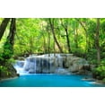 thumbnail image 2 of Erawan Waterfall Kanchanaburi Thailand Wall Mural by Wallmonkeys Peel and Stick Graphic (48 in W x 32 in H) WM270576, 2 of 4
