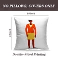 thumbnail image 2 of LALILO Throw Pillow Covers Black Afro American Young Girl Woman Afro Cushion Cover 18" x 18", 2 Pack, 2 of 6