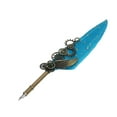 thumbnail image 3 of Quill Pen And Ink Set, Feather Pen And Ink Set Sealing Wax Kit High Smoothness  For Letter Blue, 3 of 8