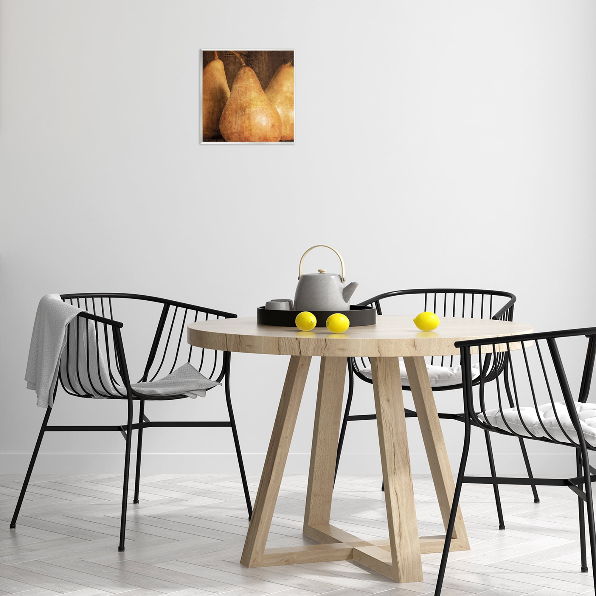Stupell Industries Rustic Vintage Pears Food & Beverage Painting Unframed Art Print Wall Art, 12 x 12