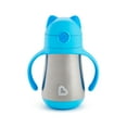 thumbnail image 3 of Munchkin® Cool Cat™ Stainless Steel Toddler Straw Sippy Cup, 8 oz, Blue, Unisex, 3 of 7