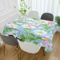thumbnail image 2 of Yayeee Tablecloths 60" x 108" Rectangle Wrinkle Resistant Party Table Cover, Blue Floral, 2 of 8