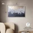 thumbnail image 5 of Silvered Layers Canvas Blue Abstract Art by Art Remedy, Silver Frame, 36" x 24", 5 of 7