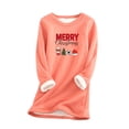 thumbnail image 1 of Birdeem Hauts de Noël pour Femmes Col Rond Épais en Peluche Manches Longues, 1 of 1
