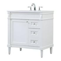 32 inch single bathroom vanity in white