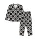 thumbnail image 1 of Balery White Sunflowers Conjunto de Pijama con Estampado para Mujer, Conjunto de Dos Piezas con Manga Larga, Ropa de Dormir Suave con Bolsillos, Pijamas Cómodos-Medium, 1 of 7