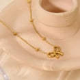 thumbnail image 6 of Initial Necklace for Women Layered Bow and Heart Necklace Non Tarnish Letter Necklace A-Z Trendy Gold Plated Necklace Cute Dainty Charm Jewelry, 6 of 10