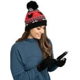 thumbnail image 5 of Adult Disney Mickey Mouse Knit Beanie Hat & Touch Screen Gloves Unisex Black Set, 5 of 7