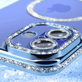thumbnail image 4 of Entronix Magnetic Crystal Case for iPhone 16 Plus, Luxury Rhinestone Cute Bumper Cover for Girls, Blue, 4 of 7