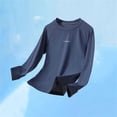thumbnail image 4 of JOANKDMI Long Sleeve T-Shirts for Girl 3 Basic Solid Crewneck Pullover Tops Casual Activewear Athletic Shirts for School Running Sports Gym Outdoor Activities Spring Fall Wear, 4 of 7