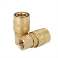 thumbnail image 5 of Conexiones Neumáticas 1/4NPT Juego de Cinco Piezas Conector Rápido Kit de Conexiones de Aire de Conexión Rápida de Latón Macizo, 5 of 5