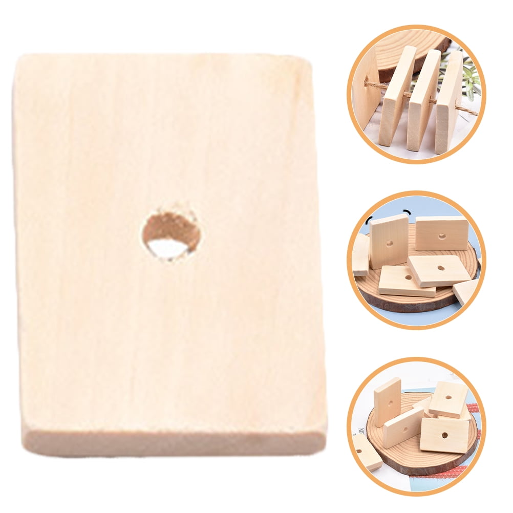 HONMEET 10Pcs Wooden Bite Toy for Birds and Beak Trimming in Cage Decoration