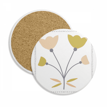 

Four Roses s Art Coaster Cup Mug Tabletop Protection Absorbent Stone