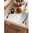 thumbnail image 6 of Country Flower Watercolor Leaf Placemats Set of 4,Wipeable Washable Table Mats for Dining Tables,Farm Plant Vine Place Mats for Kitchen Event Party Tabletop Decor, 6 of 7