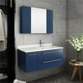 thumbnail image 4 of Fresca Fvn6136-Uns-R Lucera 36" Wall Mounted Single Basin Vanity Set - Blue, 4 of 12