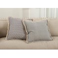 thumbnail image 2 of Fennco Styles Canberra Collection Fringed Pinstriped Down Filled Cotton Throw Pillow - 20"x20", 2 of 2