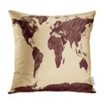 thumbnail image 1 of BOSDECO Brown Old Map Special Sketch World Abstract Pillow Case Pillow Cover 20x20 inch, 1 of 1