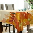 thumbnail image 3 of SKYSONIC Thanksgiving Pumpkin Tablecloth Waterproof Washable Polyester Square Table Cover Durable Tablecloth for Kitchen Dining Table Party Decor (60 X 108 Inch), 3 of 7