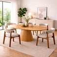 thumbnail image 4 of Ilios Innova | Mesa Extensible  de Madera 160 a 200 cm con Base Pedestal Cónica, Diseño Moderno para Comedor, 4 of 9