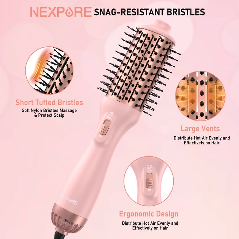 NEXPURE 4-in-1 Hair Dryer Brush, Ionic Ceramic Titanium Volumizer