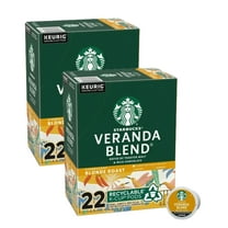 Starbucks Veranda Blend Light Roast Coffee K Cup Pods, 44 K Cups Total