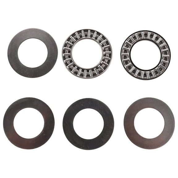 FOMIYES 2 Sets Thrust Bearing Carbon Steel Axial Flat Bearing High Load Opening Bearing