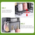 thumbnail image 5 of Kuyiluo Bathroom Over Toilet Shelf Household Storage Shelf Space Saving Above Toilet Rack, 5 of 6
