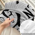thumbnail image 4 of Cal.King Size Fitted Sheet Set - Halloween 3 Piece Bedding Sets 16" Deep Pocket Fitted Sheet with 2 Pillowcases, Fall Pumpkin Spooky Bats Horror Trees Rustic Gray Brushed Microfiber Hotel Bed Sheets, 4 of 9