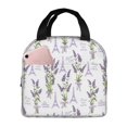 thumbnail image 1 of Balery Lavender Flowers Bolsa de Almuerzo Aislada – Caja de Almuerzo con Papel de Aluminio Grueso, Mantiene la Comida Fresca por 4 Horas, 1 of 8
