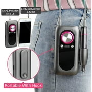 Nail Drill Machine, 30000rpm Professional Rechargeable Nail Drill Kit with 2000mAh Phone Power Bank