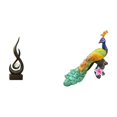thumbnail image 1 of Escultura abstracta de fuego,Estatua de arte abstracto,adorno para decoración del hogar,Escultura de fuego moderna,coleccionable,regalo,Estatua de pavo real,Estatua de pavo real,adorno de, 1 of 8