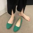 thumbnail image 6 of Xiaoxatg Women's Casual Shoes - Fashionable Solid Color Suede Stirrup Shoes for All-Day Comfort 7 Green, 6 of 9