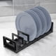 thumbnail image 2 of Estante organizador de platos, estante para secar platos | Soporte para tapa de olla con drenaje de metal | Organizador de tazones para que ahorra espacio a prueba de herrumbre para gabinetes, 2 of 8