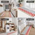 thumbnail image 5 of Colorful Geometric Striped Pattern Kitchen Rugs Sets Of 3,Kitchen Runner Rugs Non Skid Washable,Decorative Kitchen Floor Mats for Kitchen,Sink,Laundry,17"x30"+ 17"x47" + 17"x59", 5 of 6