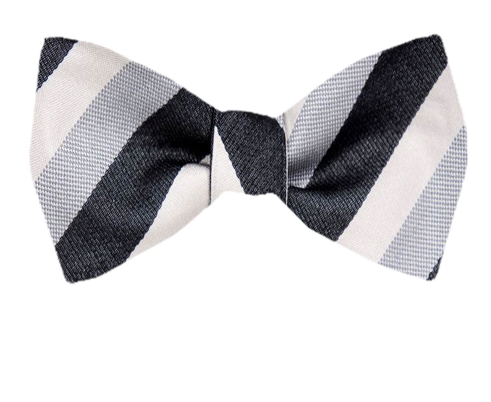 Men's Black Silk Self Tie Bowtie Tie Yourself Bow Ties