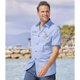 thumbnail image 3 of Atlas For Men - Camisa de Popelina para Hombre (Azul), 3 of 5