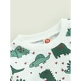 thumbnail image 5 of Bagilaanoe Toddler Baby Boy Long Pants Set Heart Dinosaur Print Long Sleeve Sweatshirt Pullover Tops + Drawstring Sweatpants 6M 12M 18M 24M 3T Kids Casual Sweatsuits, 5 of 8