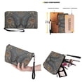 thumbnail image 3 of ZUXONGSY Leather Sunflower Butterfly Print Tote Bag with Large Capacity Makeup Bag Purse for Women PU Leather Top Handle Satchel Set with Fashion Travel Toiletry Bag Money Organizers for Travel, 3 of 5