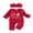 Red, variant on RUINIXCW Baby Girl First Christmas Outfit Letter Long Sleeve Romper Bow Headband