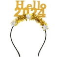 thumbnail image 1 of Broche para el cabello de Año Nuevo 2024 Tocado Diadema de estrella de Año Nuevo para fiesta temática, 1 of 6